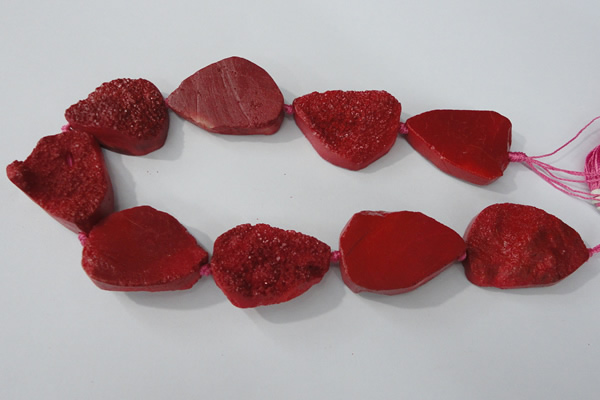 CAG5482 15.5 inches 30*40mm freeform agate gemstone beads