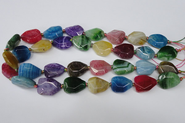 CAG5493 15.5 inches 18*22mm freeform agate gemstone beads