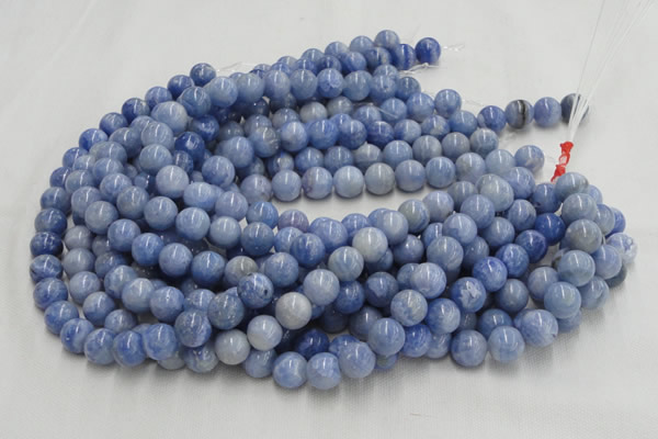 CAG551 16 inches 6mm round blue agate gemstone beads wholesale