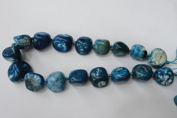 CAG5525 15.5 inches 20*22mm - 20*24mm nuggets agate gemstone beads
