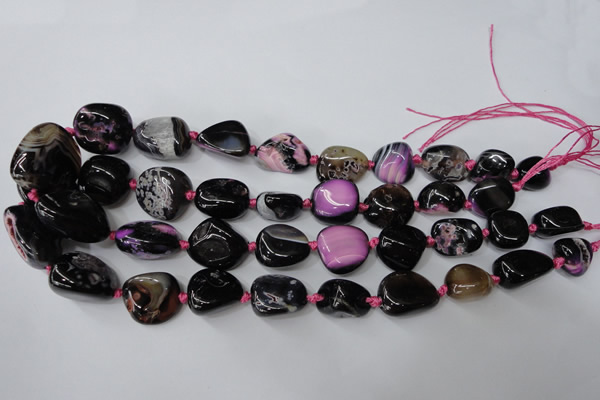 CAG5527 15.5 inches 14*18mm - 22*32mm nuggets agate gemstone beads