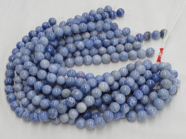 CAG555 16 inches 14mm round blue agate gemstone beads wholesale