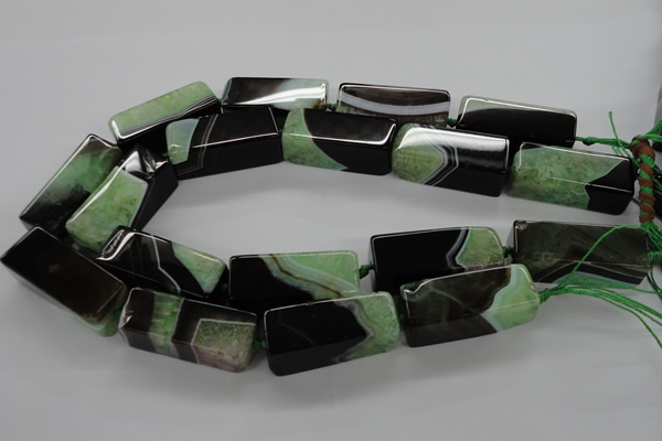 CAG5551 15.5 inches 15*15*40mm cuboid agate druzy geode beads