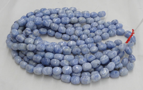 CAG556 16 inches 13*18mm freeform blue agate beads wholesale