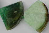 CAG5588 15 inches 30*40mm faceted triangle dragon veins agate beads