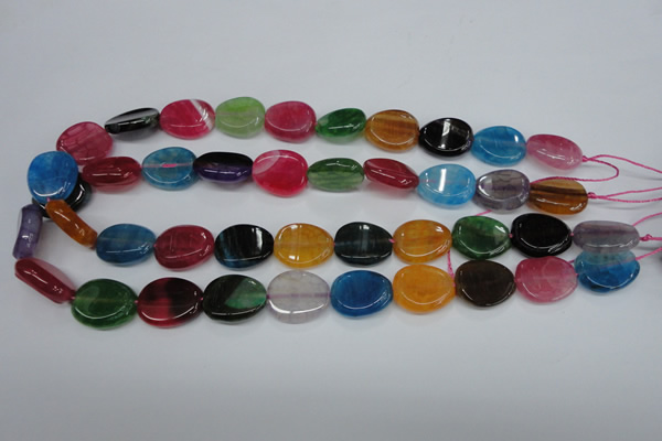CAG5624 15 inches 15*28mm oval dragon veins agate beads wholesale