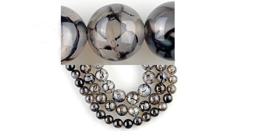 CAG57 5pcs 10&12&14mm round dragon veins agate beads