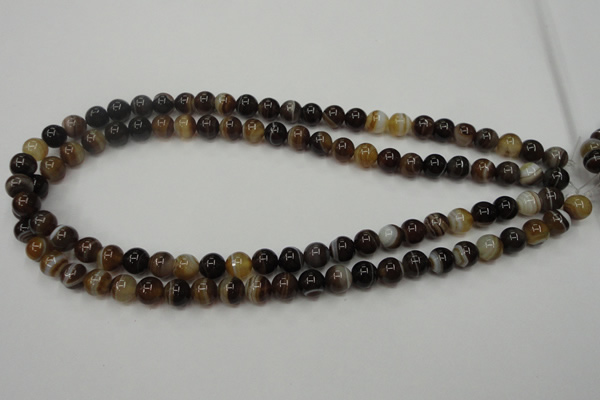 CAG5901 15 inches 8mm round Madagascar agate gemstone beads