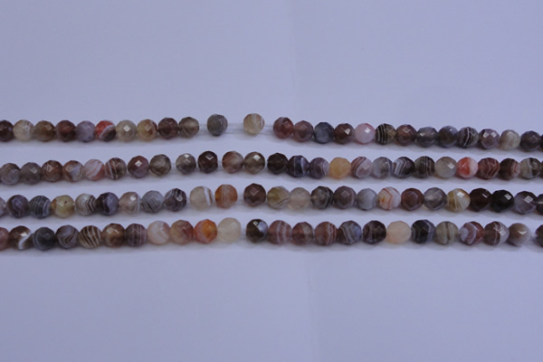 CAG5960 15.5 inches 6mm faceted round botswana agate beads wholesale