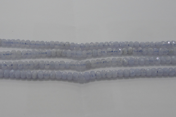 CAG5992 15.5 inches 3*5mm faceted rondelle blue lace agate beads