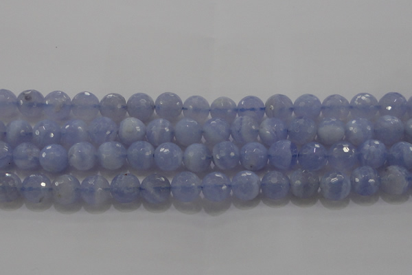 CAG5998 15.5 inches 10mm faceted round blue lace agate beads