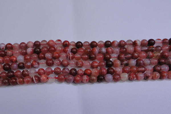 CAG6111 15.5 inches 6mm round south red agate gemstone beads
