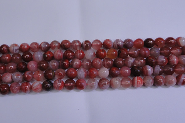 CAG6112 15.5 inches 8mm round south red agate gemstone beads