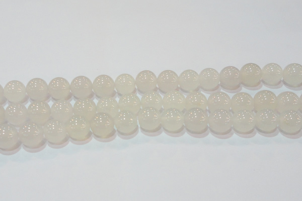 CAG6504 15.5 inches 12mm round Brazilian white agate beads
