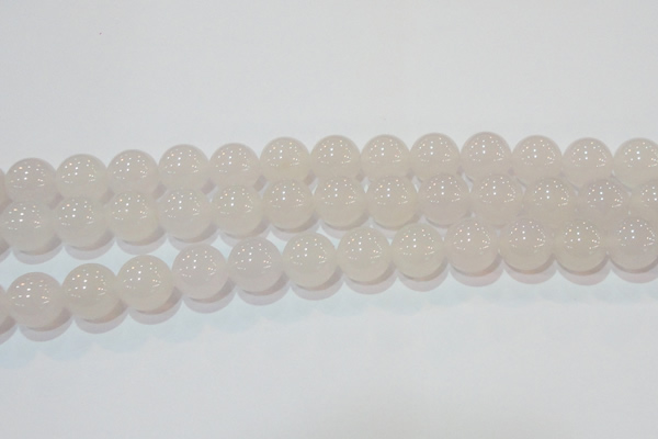 CAG6505 15.5 inches 14mm round Brazilian white agate beads