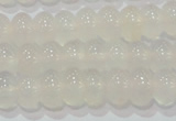 CAG6521 15.5 inches 5*8mm rondelle Brazilian white agate beads