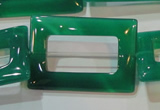 CAG6644 15.5 inches 25*35mm rectangle green agate gemstone beads