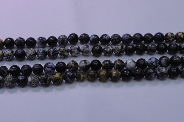 CAG6652 15.5 inches 8mm round blue ocean agate gemstone beads