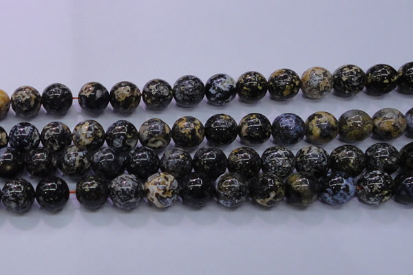 CAG6658 15.5 inches 20mm round blue ocean agate gemstone beads