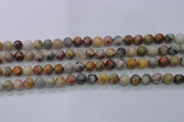 CAG6672 15.5 inches 8mm round natural crazy lace agate beads