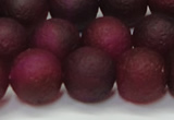 CAG6712 15 inches 12mm round plum pilates agate beads