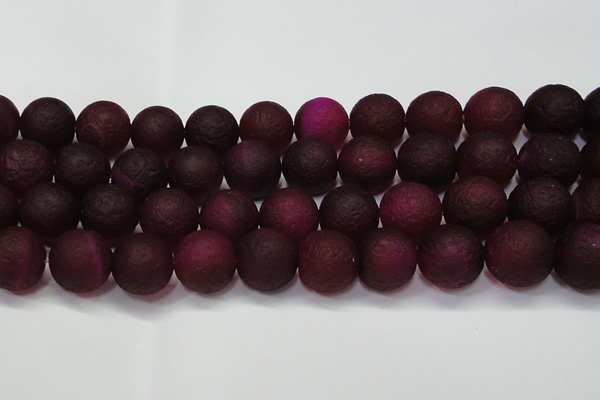 CAG6715 15 inches 18mm round plum pilates agate beads