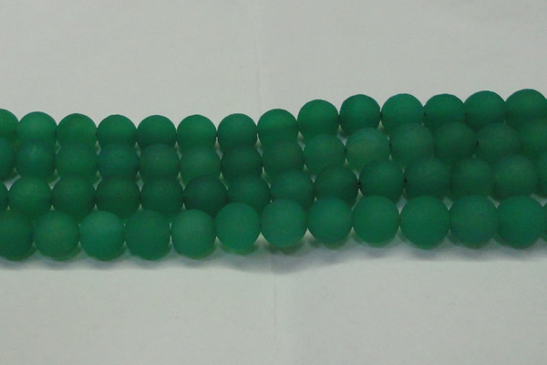 CAG6732 15 inches 12mm round green pilates agate beads