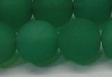 CAG6734 15 inches 16mm round green pilates agate beads