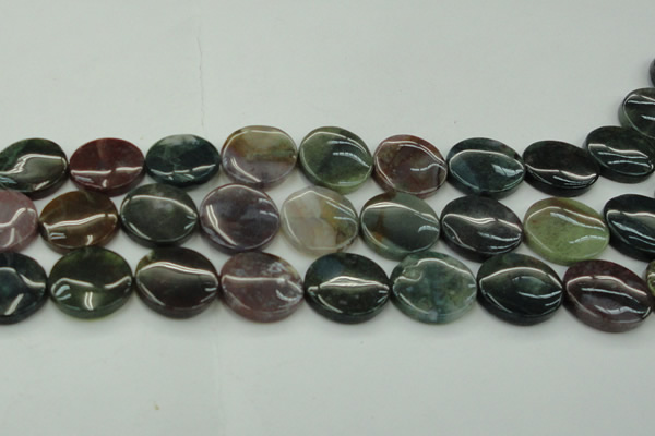 CAG6775 15.5 inches 25mm flat round Indian agate beads wholesale