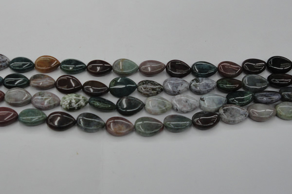 CAG6802 15.5 inches 12*16mm flat teardrop Indian agate beads
