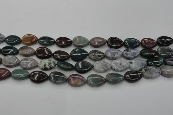 CAG6803 15.5 inches 13*18mm flat teardrop Indian agate beads