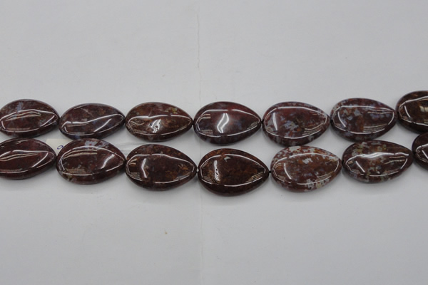 CAG6808 15.5 inches 22*30mm flat teardrop Indian agate beads