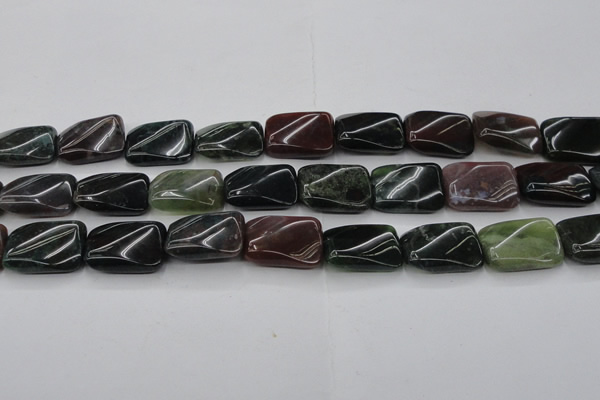 CAG6810 15.5 inches 16*22mm twisted rectangle Indian agate beads
