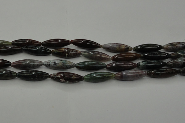 CAG6830 15.5 inches 10*30mm rice Indian agate beads wholesale