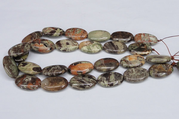 CAG7041 15.5 inches 20*30mm oval ocean agate gemstone beads