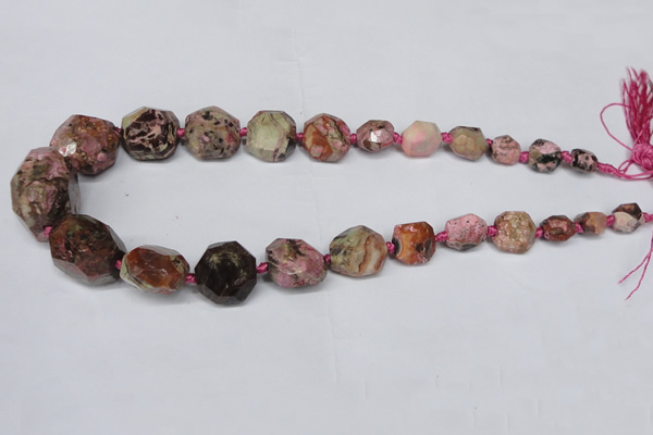 CAG7055 15.5 inches 8*10mm - 20*30mm faceted nuggets ocean agate beads