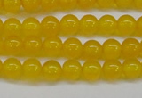 CAG7101 15.5 inches 6mm round yellow agate gemstone beads