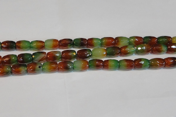 CAG7180 15.5 inches 12*16mm drum rainbow agate gemstone beads