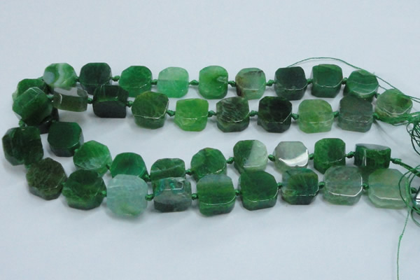 CAG7354 15.5 inches 14*15mm - 16*18mm octagonal dragon veins agate beads