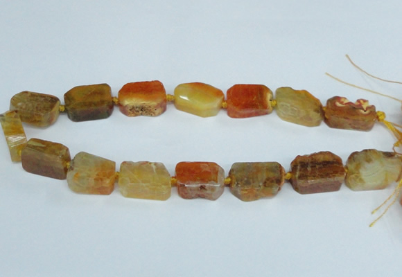 CAG7388 15.5 inches 15*20mm - 18*25mm freeform dragon veins agate beads