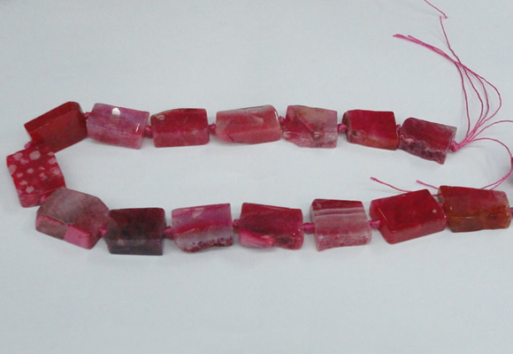 CAG7389 15.5 inches 15*20mm - 18*25mm freeform dragon veins agate beads