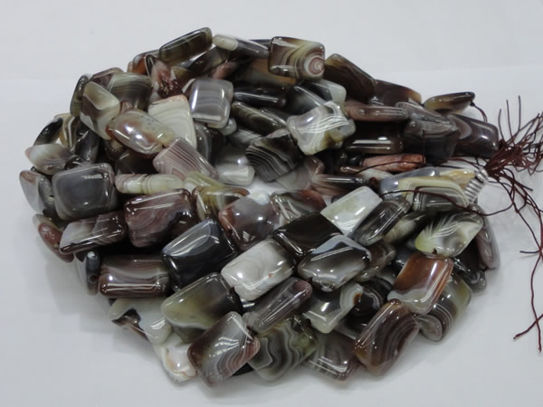 CAG740 15.5 inches 16*20mm rectangle botswana agate beads wholesale