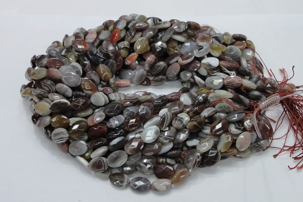 CAG756 15.5 inches 10*14mm faceted oval botswana agate beads