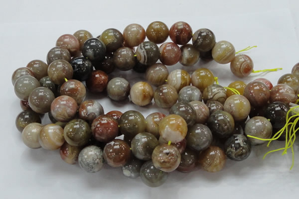 CAG768 15.5 inches 18mm round yellow agate gemstone beads wholesale