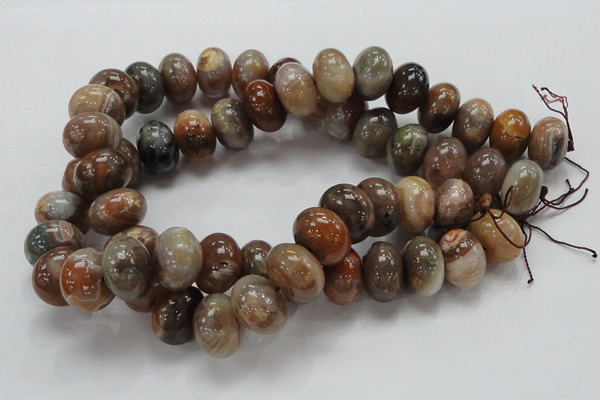 CAG772 15.5 inches 14*20mm rondelle yellow agate gemstone beads