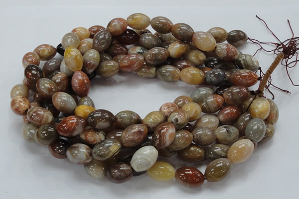 CAG773 15.5 inches 13*19mm rice yellow agate gemstone beads