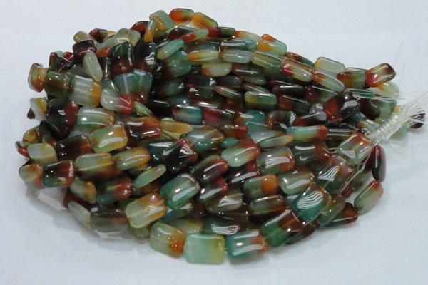 CAG791 15.5 inches 13*18mm rectangle rainbow agate gemstone beads