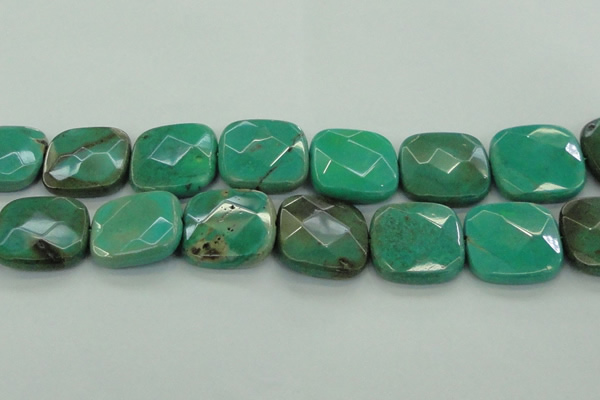 CAG7920 15.5 inches 40*40mm faceted square grass agate beads