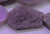 CAG8460 15.5 inches 25*35mm - 30*40mm freeform grey druzy agate beads