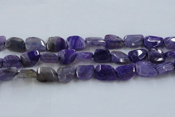 CAG8501 15.5 inches 15*20mm - 18*25mm freeform dragon veins agate beads